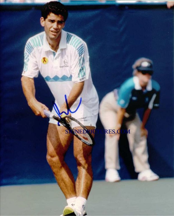 PETE SAMPRAS SIGNED 8x10 PHOTO