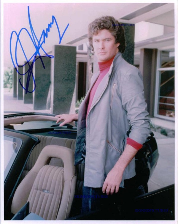 DAVID HASSELHOFF SIGNED AUTOGRAPHED 8x10 PHOTO KNIGHT RIDER
