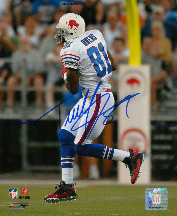 TERRELL OWENS SIGNED 8x10 PHOTO BUFFALO BILLS