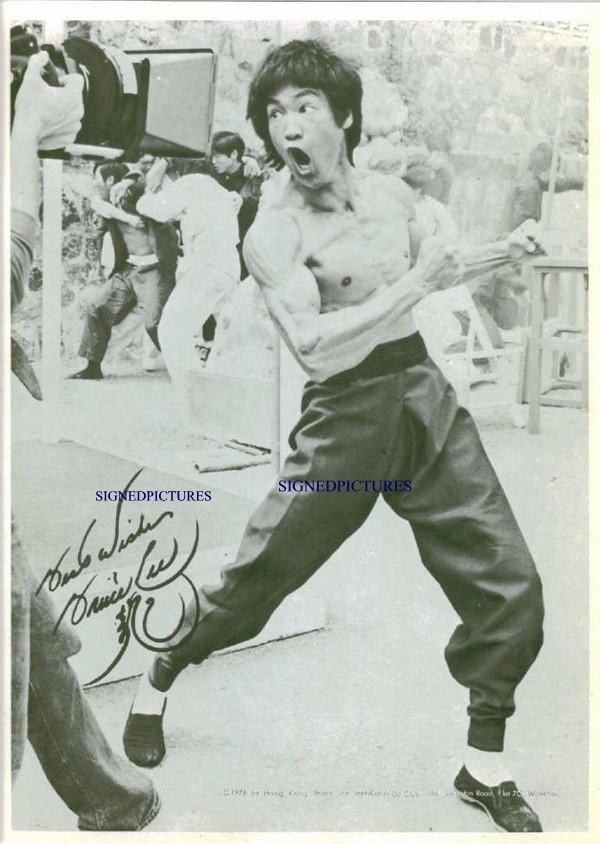 BRUCE LEE SIGNED AUTOGRAPHED 8x10 PHOTO