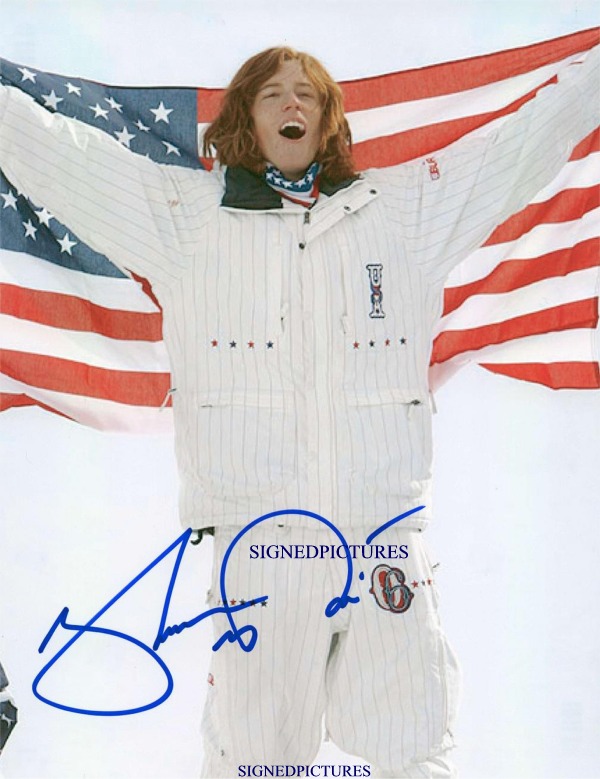 SHAUN WHITE SIGNED AUTOGRAPHED 8x10 PHOTO