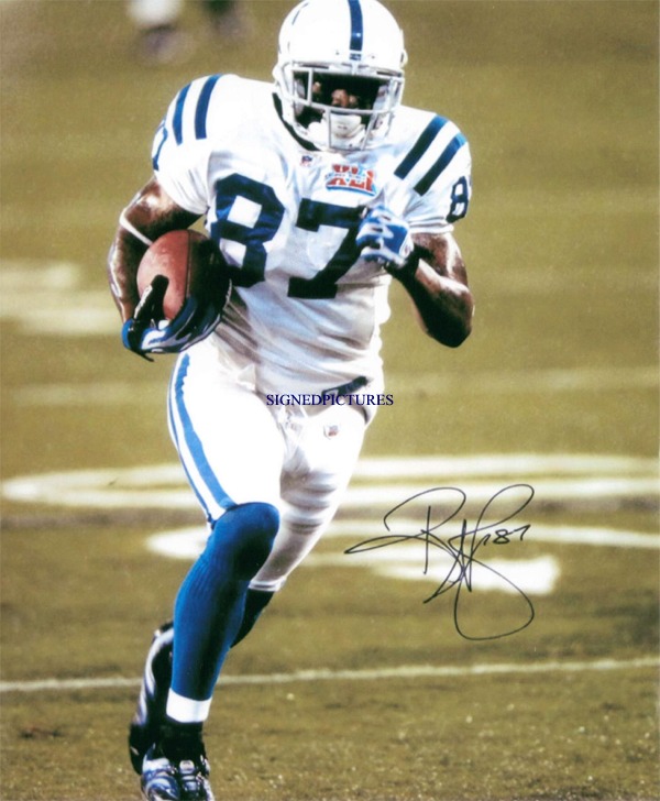 REGGIE WAYNE SIGNED AUTOGRAPHED 8x10 PHOTO COLTS