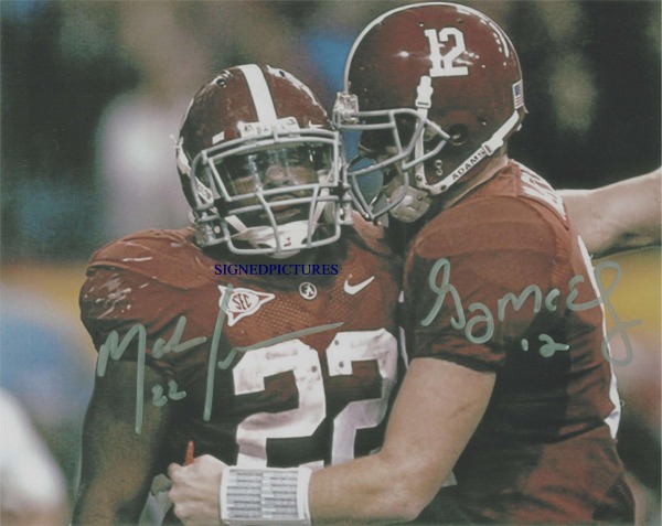 MARK INGRAM AND GREG McELROY SIGNED AUTOGRAPHED 8x10 PHOTO ALABAMA