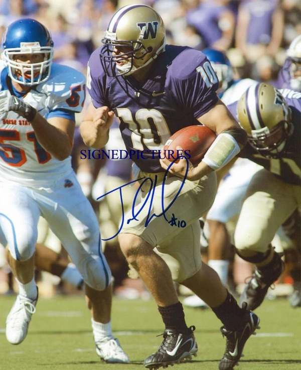 JAKE LOCKER SIGNED AUTOGRAPHED 8x10 PHOTO