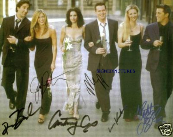 FRIENDS CAST SIGNED AUTOGRAPHED 8x10 PHOTO  THE WEDDING