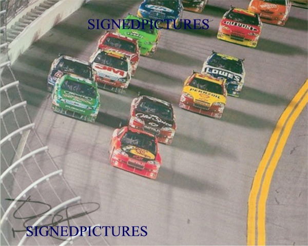 JAMIE McMURRAY SIGNED AUTOGRAPHED 8x10 PHOTO DAYTONA 500 WINNER FINAL LAP