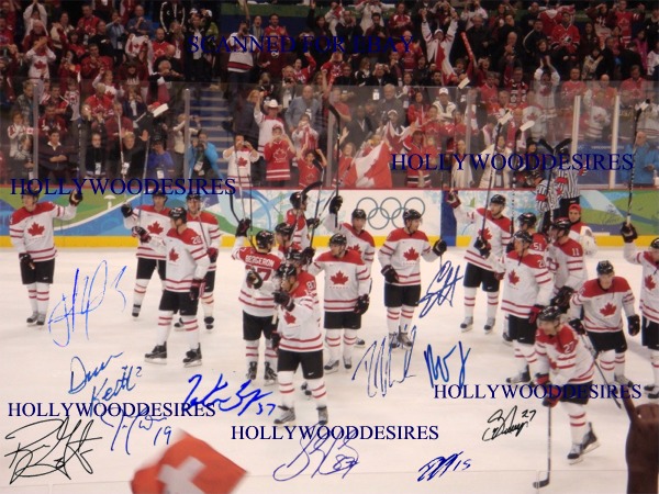 TEAM CANADA HOCKEY SIGNED AUTOGRAPHED 8x10 PHOTO 2010 OLYMPICS GOLD MEDAL WINNERS
