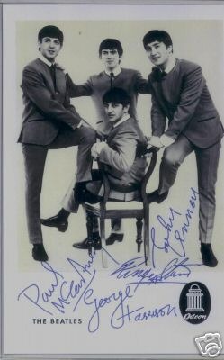 THE BEATLES SIGNED AUTOGRAPHED 6x9 PROMO PHOTO