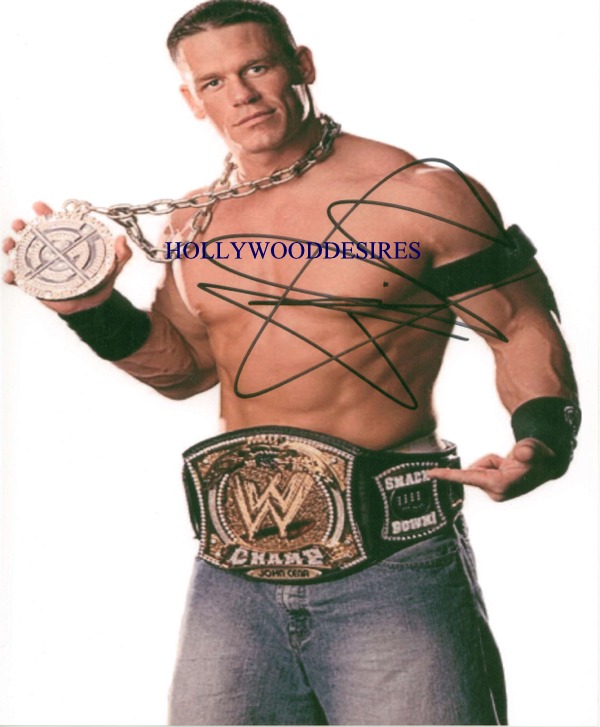 JOHN CENA SIGNED AUTOGRAPHED 8x10 PHOO