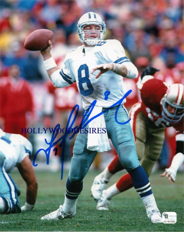 TROY AIKMAN SIGNED AUTOGRAPHED 8x10 PHOTO DALLAS COWBOYS