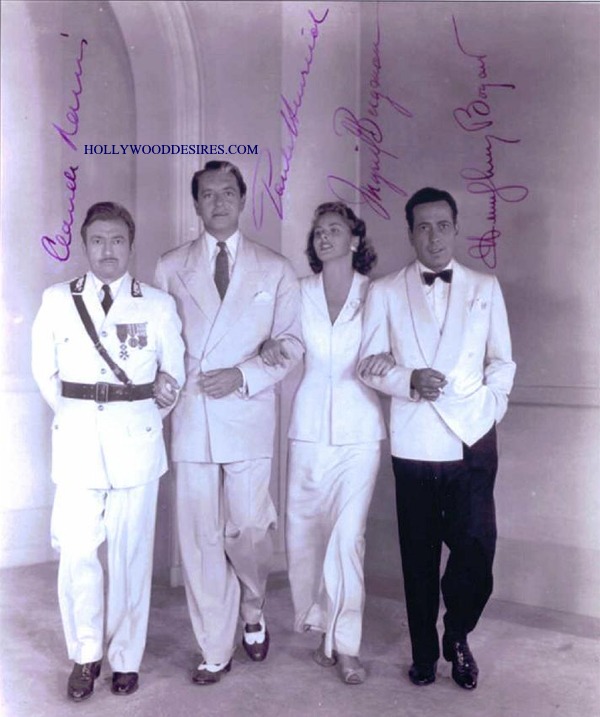 CASABLANCA CAST SIGNED 8x10 PHOTO