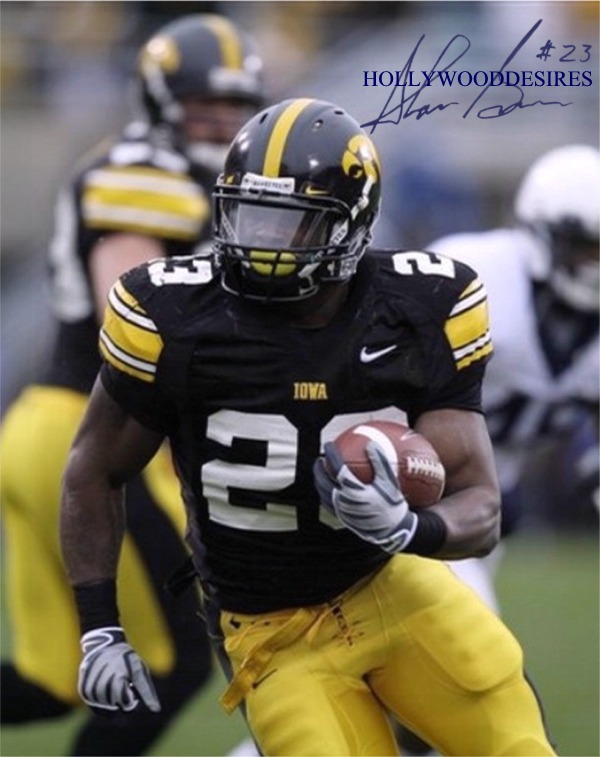 SHONN GREENE SIGNED AUTOGRAPHED 8x10 PHOTO IOWA HAWKEYES