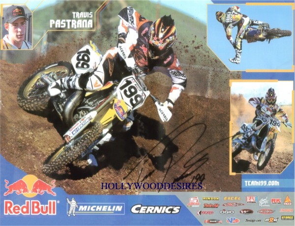 TRAVIS PASTRANA SIGNED AUTOGRAPHED 8x10 PHOTO X GAMES
