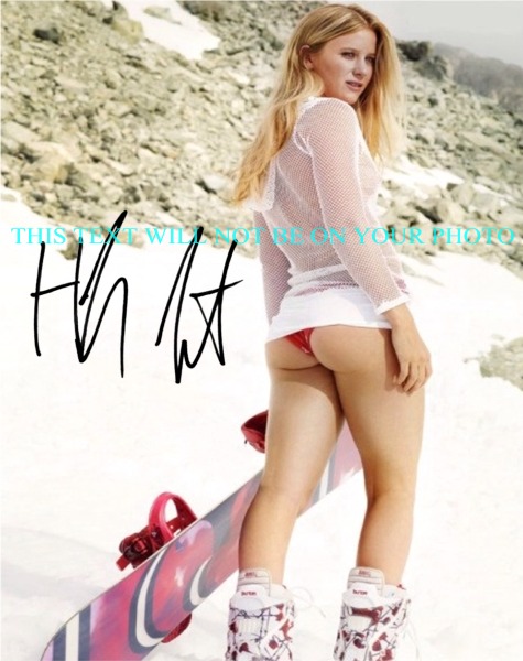 HANNAH TETER SIGNED AUTOGRAPHED 8x10 PHOTO OLYMPICS SNOWBOARDING
