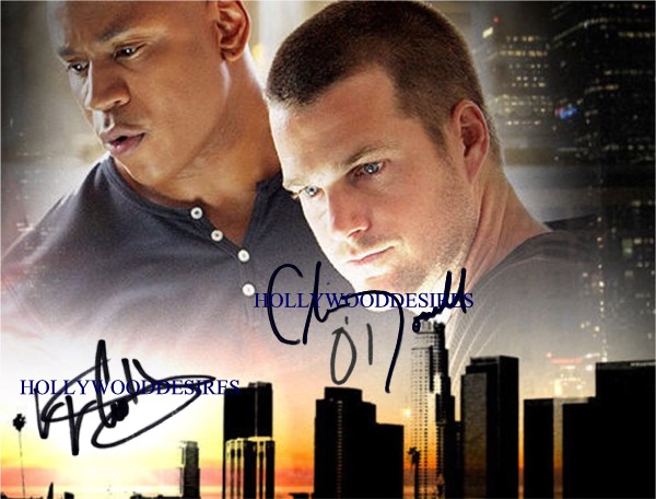 NCIS LOS ANGELES CAST SIGNED AUTOGRAPHED 8x10 PHOTO LL COOL J AND CHRIS ODONNELL