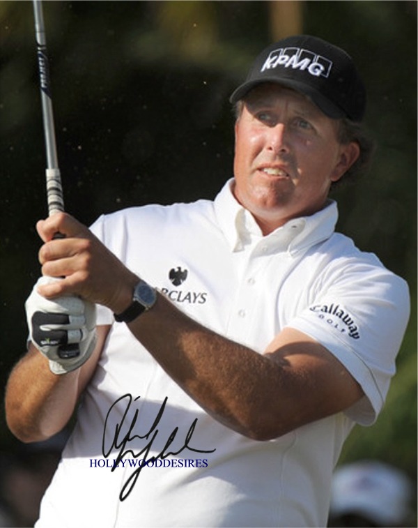 PHIL MICKELSON SIGNED AUTOGRAPHED 8x10 PHOTO GOLF