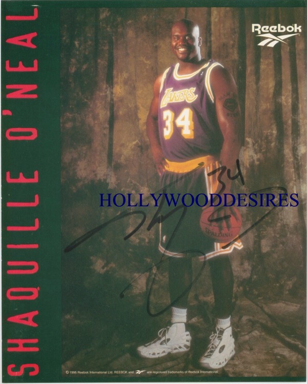 SHAQUILLE O'NEAL SIGNED AUTOGRAPHED 8x10 PROMO PHOTO LAKERS SHAQ