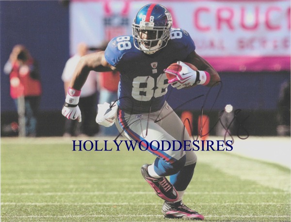 HAKEEM NICKS SIGNED AUTOGRAPHED 8x10 PHOTO NY GIANTS