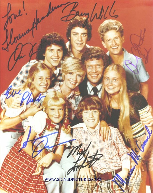THE BRADY BUNCH CAST SIGNED AUTOGRAPHED 8x10 PHOTO