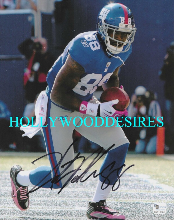 HAKEEM NICKS SIGNED AUTOGRAPHED 8x10 PHOTO  NY GIANTS
