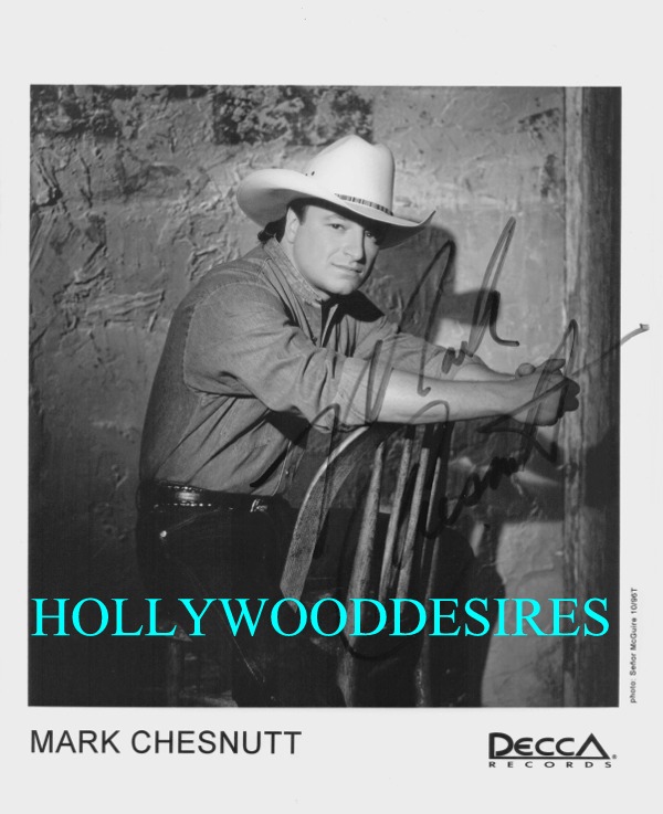 MARK CHESNUTT SIGNED AUTOGRAPHED 8x10 PHOTO COUNTRY STAR