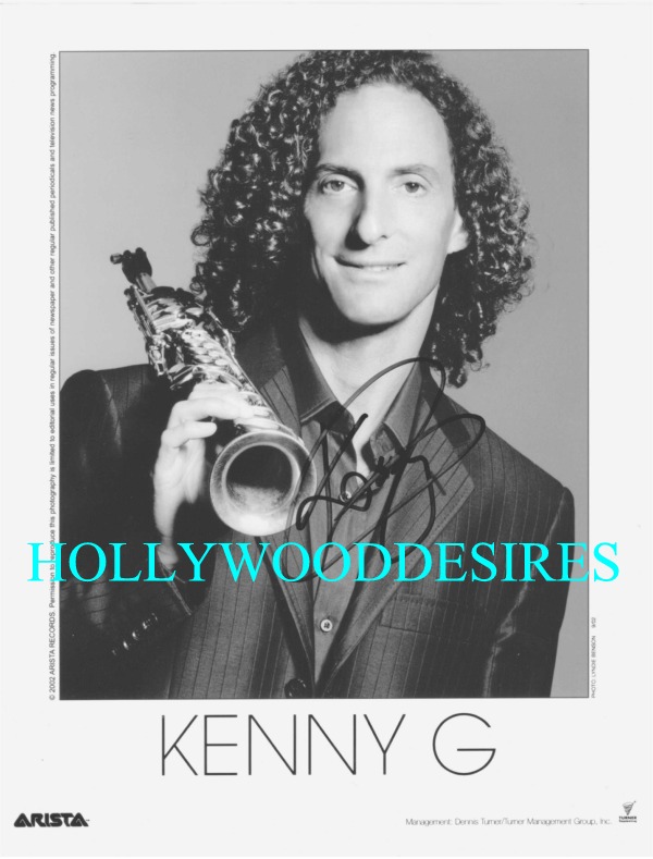 KENNY G SIGNED AUTOGRAPHED 8x10 PROMO PHOTO JAZZ